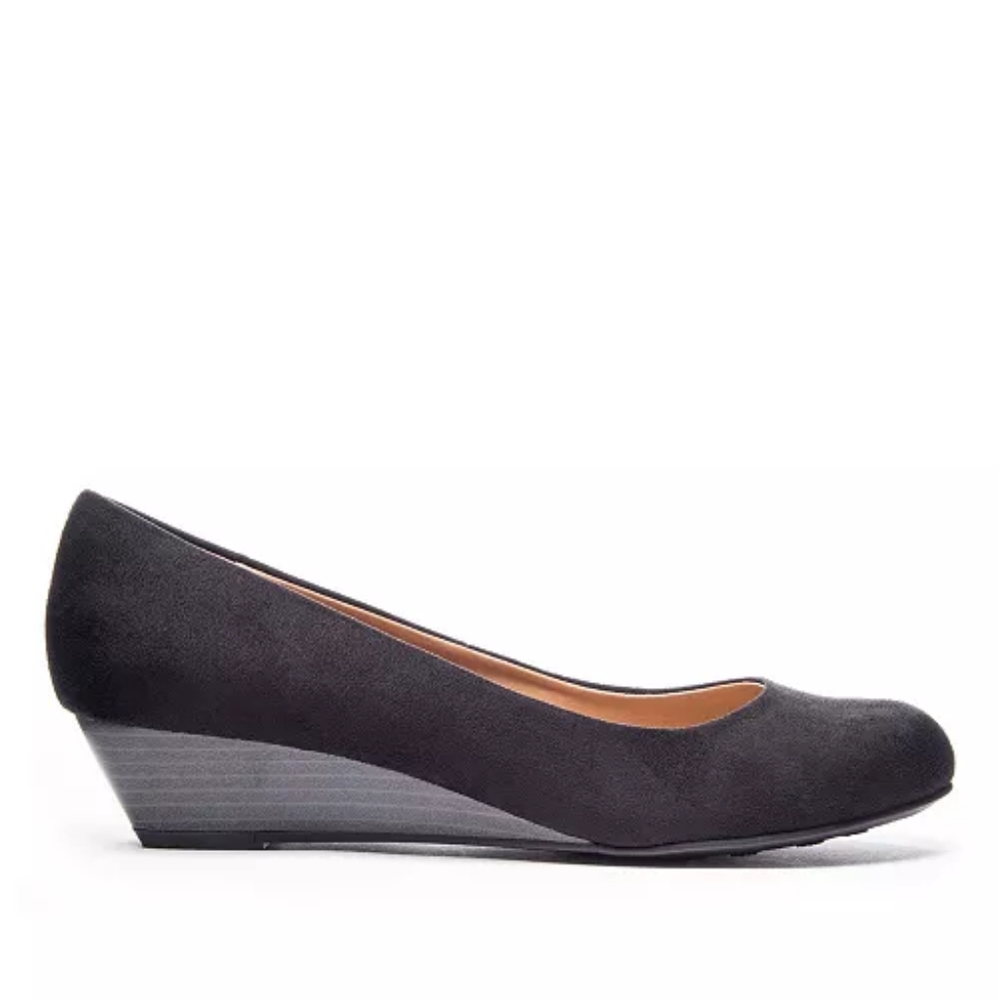 CL by Laundry black Marcie wedges Sz 7.5 - Picture 6 of 7